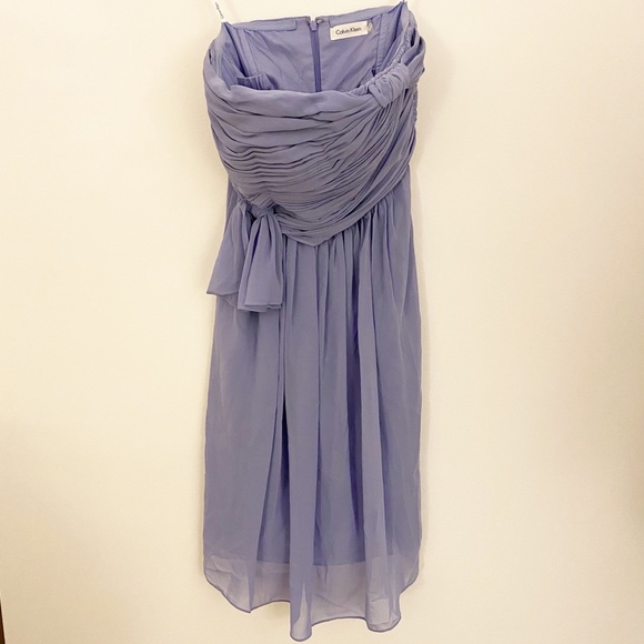 Calvin Klein lavender wedding guest cocktail dress - Picture 3 of 6